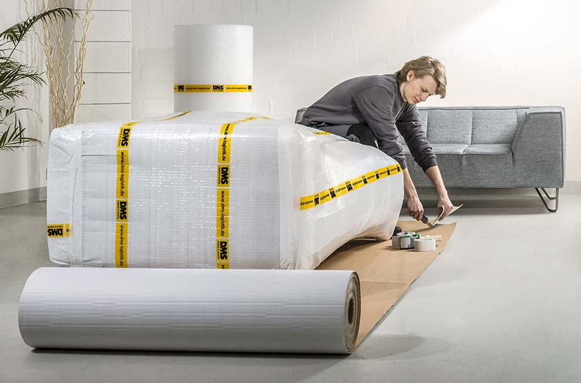 Verpackte Möbel